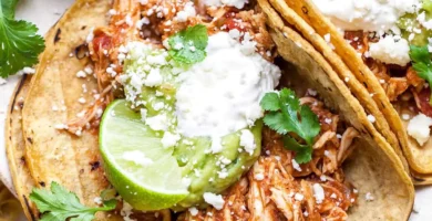 Easy Crockpot Chicken Tacos Recipe