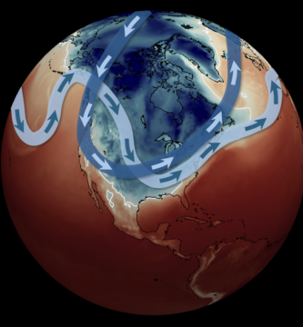 How the polar vortex and warm ocean are intensifying a major US winter storm