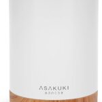 ASAKUKI 300ML Essential Oil Diffuser, Quiet 5-in-1 Premium Humidifier, Home Fragrance Aroma Diffuser with 7 LED Color Changing Light and Auto-Off Switch -Light Brown