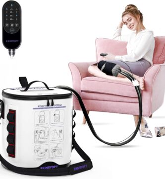 Cold Therapy Machine with Programmable Timer, Portable Ice Machine for Knee After Surgery, Knee Replacement Recovery System, Cryotherapy Pain Relief w/Compression Pad for,Shoulder, Hip and Ankle Cold Therapy Machine with Programmable Timer, Portable Ice Machine for Knee After Surgery, Knee Replacement Recovery System, Cryotherapy Pain Relief w/Compression Pad for,Shoulder, Hip and Ankle