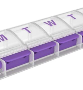EZY DOSE Weekly (7-Day) Pill Case, Medicine Planner, Daily Vitamin Organizer Box, X-Large Push-Button Compartments, Convenient and Easy to Use, Arthritis Friendly, Clear Lids, Color May Vary, BPA Free EZY DOSE Weekly (7-Day) Pill Case, Medicine Planner, Daily Vitamin Organizer Box, X-Large Push-Button Compartments, Convenient and Easy to Use, Arthritis Friendly, Clear Lids, Color May Vary, BPA Free
