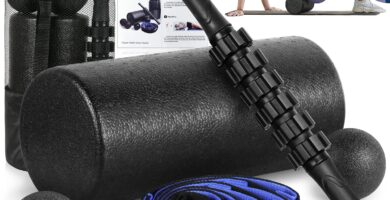 Foam Roller Set – High Density Back Roller, Muscle Roller Stick,2 Foot Fasciitis Ball, Stretching Strap, Massager Ball for Whole Body Physical Therapy & Exercise, Yoga, Back Pain, Leg, Deep Tissue Foam Roller Set – High Density Back Roller, Muscle Roller Stick,2 Foot Fasciitis Ball, Stretching Strap, Massager Ball for Whole Body Physical Therapy & Exercise, Yoga, Back Pain, Leg, Deep Tissue