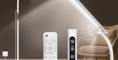 Light Therapy Lamp,10000 Lux Happy Therapy Light, Floor Sun Therapy Lamp with Remote & Touch Control & Adjustable Gooseneck for Reading/Office/Home