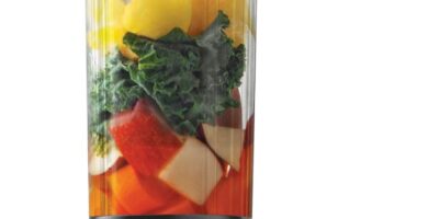 Ninja BC151BK Blast Portable Blender, Cordless, 18oz. Vessel, Personal Blender-for Shakes & Smoothies, BPA Free, Leakproof-Lid & Sip Spout, USB-C Rechargeable, Dishwasher Safe Parts, Black