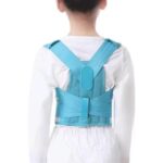 Posture Corrector for Kids and Teens, Scoliosis Back Brace Upper Back Stretcher, Adjustable Support Back Straightener for Improving Bad Posture and Preventing Slouching (Blue, Large)