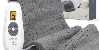 Pure Enrichment® PureRelief® XL Heating Pad – 12″ x 24″ Electric Heating Pad for Back Pain & Cramps, 6 Heat Settings, Soft Machine Wash Fabric, Auto-Off & Moist Heat (Charcoal Gray)