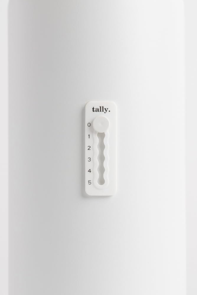 Tally Silicone Hydration Tracker (Adhesive Tracking Accessory adheres to Any Reusable Water Bottle)