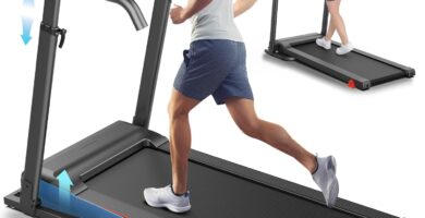 Treadmill with Incline, Folding Treadmill with Desk Workstation & Adjustable Height, 350 LBS Capacity 3.5HP Quiet Brushless Motor 7.5 MPH, Pulse Sensor, Perfect Treadmills for Home/Office/Gym Use Treadmill with Incline, Folding Treadmill with Desk Workstation & Adjustable Height, 350 LBS Capacity 3.5HP Quiet Brushless Motor 7.5 MPH, Pulse Sensor, Perfect Treadmills for Home/Office/Gym Use