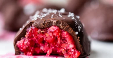 Bite Size Chocolate Covered Raspberry Bites Bite Size Chocolate Covered Raspberry Bites