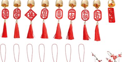 16 Pcs Chinese New Year Decorations 2026 Bell Hang Ornaments with Red Tassel Lunar New Year Decor for Gifts Spring Festival Home Kitchen Bonsai Tree Car Pendant Lucky Wealth Decor 16 Pcs Chinese New Year Decorations 2026 Bell Hang Ornaments with Red Tassel Lunar New Year Decor for Gifts Spring Festival Home Kitchen Bonsai Tree Car Pendant Lucky Wealth Decor