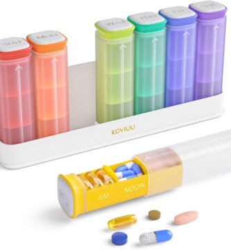 Weekly Pill Organizer 3X a Day, Detachable Pill Box 7 Day, Large 3 Times Daily Pill Case, Travel Pill Container Holder, Week Medication Dispenser Pillbox for Vitamin Supplement Medicine, White Weekly Pill Organizer 3X a Day, Detachable Pill Box 7 Day, Large 3 Times Daily Pill Case, Travel Pill Container Holder, Week Medication Dispenser Pillbox for Vitamin Supplement Medicine, White