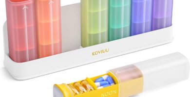 Weekly Pill Organizer 3X a Day, Detachable Pill Box 7 Day, Large 3 Times Daily Pill Case, Travel Pill Container Holder, Week Medication Dispenser Pillbox for Vitamin Supplement Medicine, White