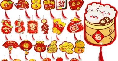 36Pcs Chinese New Year Decorations 2026 Lucky Hanging Ornaments Fu Knot Pendants Lunar New Year of The Horse Decoration for Home Office Tree Wall Party Spring Festival Chinese New Year Decor