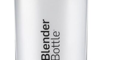 BlenderBottle Classic V2 Shaker Bottle Perfect for Protein Shakes and Pre Workout, 28-Ounce, Clear/Black