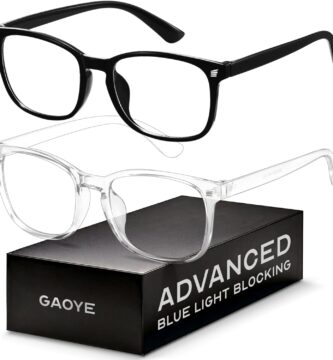 Blue Light Blocking Glasses – Fashion Square Eyeglasses, Anti UV Ray Computer Gaming Glasses Blue Blockers for Women/Men