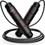 Jump Rope,Adjustable Jumping Rope,Tangle Free Fast Ball Bearings skipping rope,Suitable for Men, Women, and Kids,Fitness,Workout and Slimming at Home,School.