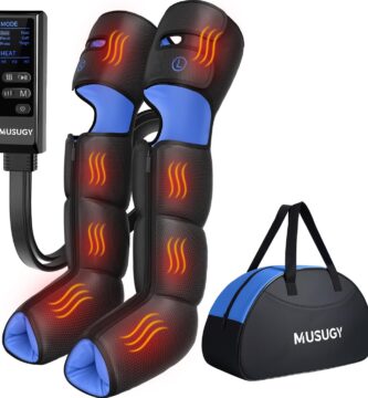 Leg Massager with Heat and Compression : Sequential Compression Boots with 6 Modes,9 Intensity and 3 Heat for Circulation and Pain Relief – Christmas Birthday for Mom, Dad, Athletes, Gym Leg Massager with Heat and Compression : Sequential Compression Boots with 6 Modes,9 Intensity and 3 Heat for Circulation and Pain Relief – Christmas Birthday for Mom, Dad, Athletes, Gym
