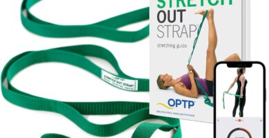 OPTP The Original Stretch Out Strap with Exercise Book, for Flexibility and Mobility Exercises. Stretch Out Straps for Physical Therapy, Yoga Stretching Strap and Knee Therapy Strap. Made in the USA OPTP The Original Stretch Out Strap with Exercise Book, for Flexibility and Mobility Exercises. Stretch Out Straps for Physical Therapy, Yoga Stretching Strap and Knee Therapy Strap. Made in the USA