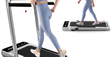 Treadmill for Home, Walking Pad Treadmill with Incline, 2-in-1 Portable Walking Pad with Handle Bar, 330LBS Weight Capacity 2.5HP Folding Treadmills with Gesture Sensing