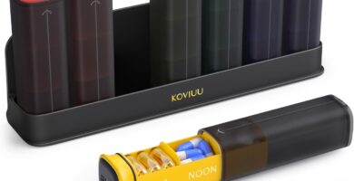 Weekly Pill Organizer 3X a Day, Detachable Pill Box 7 Day, Large 3 Times Daily Pill Case, Travel Pill Container Holder, Week Medication Dispenser Pillbox for Vitamin Supplement Medicine, Black Weekly Pill Organizer 3X a Day, Detachable Pill Box 7 Day, Large 3 Times Daily Pill Case, Travel Pill Container Holder, Week Medication Dispenser Pillbox for Vitamin Supplement Medicine, Black