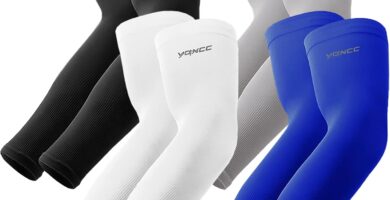 YQXCC 4 Pairs Arm Sleeves, Cooling UV Sun Protection Sports Compression Sleeves for Men Women, Golf Basketball Arm Sleeves