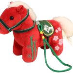 2026 Year of The Horse Chinese New Year Ornaments, Cute Hanging Horse Plush Mascot Figurine, 2026 Chinese Zodiac Ornaments Spring Festival Decorations New Year Gifts (E, 4.7In)