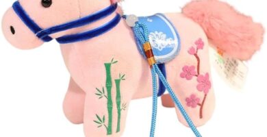 2026 Year of The Horse Chinese New Year Ornaments, Cute Hanging Horse Plush Mascot Figurine, 2026 Chinese Zodiac Ornaments Spring Festival Decorations New Year Gifts (B, 4.7In)