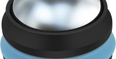 AHIER Cold Massage Roller Ball, Stainless Steel Cold Therapy Relief, Free Rolling Removable Gel Ball Deep Tissue Massage Pain Relief, Great Tool for Back/Neck Pain, Muscles Recovery (Black) AHIER Cold Massage Roller Ball, Stainless Steel Cold Therapy Relief, Free Rolling Removable Gel Ball Deep Tissue Massage Pain Relief, Great Tool for Back/Neck Pain, Muscles Recovery (Black)