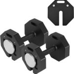 Adjustable Dumbbell Sets, Each 50/80/90/110/120LB Pairs Durable Steel Build, Free Weights Dumbbells Set of 2 with Anti-slip Handle, For Full Body Home Gym Workout Home Strength Training Equipment 50/80/90/110/120LBSX2