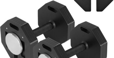 Adjustable Dumbbell Sets, Each 50/80/90/110/120LB Pairs Durable Steel Build, Free Weights Dumbbells Set of 2 with Anti-slip Handle, For Full Body Home Gym Workout Home Strength Training Equipment 50/80/90/110/120LBSX2