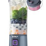 Ninja BC151NV Blast Portable Blender, Cordless, 18oz. Vessel, Personal Blender-for Shakes & Smoothies, BPA Free, Leakproof-Lid & Sip Spout, USB-C Rechargeable, Dishwasher Safe Parts, Denim Blue