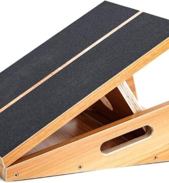 StrongTek Professional Wooden Slant Board, Adjustable Incline Board, and Calf Stretcher, Stretch Board – Extra Side-Handle Design for Portability, Full-Coverage