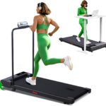 Walking Pad with Handle Bar and Incline, 3.0HP Portable Compact Walking Pads Treadmills with Handles for Home Small, 0.6-7.6MPH Electric Treadmills for Apartment/Home Small Spaces, 350LBS