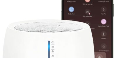 White Noise Machine,Sound Machine for Sleeping,Sleep Aid for Adults Baby,18 Non-Looping Sounds,ZenNap App Included 500+ Hi-Fi Audios,8-Sounds Mixing,Office,Travel,Home