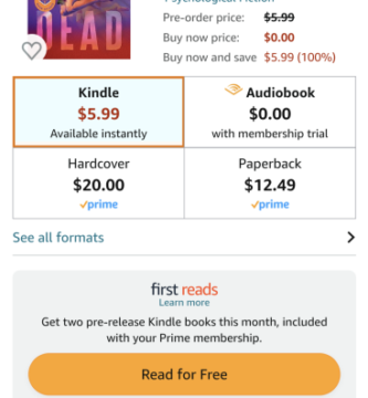 Amazon Prime Members Can Get Two of These E-Books Free in April 2026